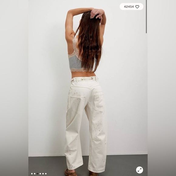 Free People We The Free Moxie Low Slung Jeans, Sz 27 NWOT - Picture 3 of 5